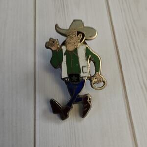 Jaunty Cowboy Country Western Signed WN Pin